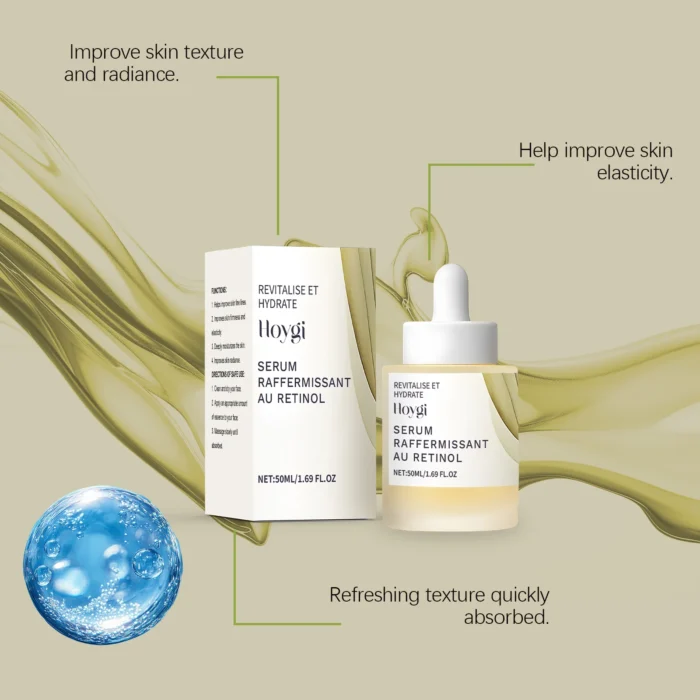 Hoygi Retinol Face Serum Gentle Moisturizing Relief Dryness Enhance Skin Elasticity Reduce Discomfort Daily Skin Care Serum - Image 2