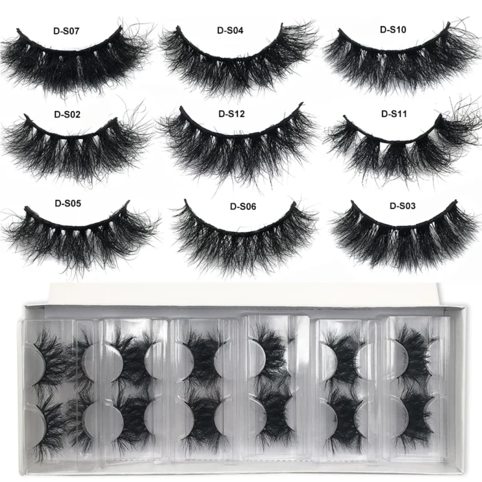 RED SIREN Mink Lashes Wholesale 5/10/50 Pairs Fluffy Real Mink Hair Natural Eyelashes Wholesale Short Wispy Mink Eyelashes Bulk - Image 1