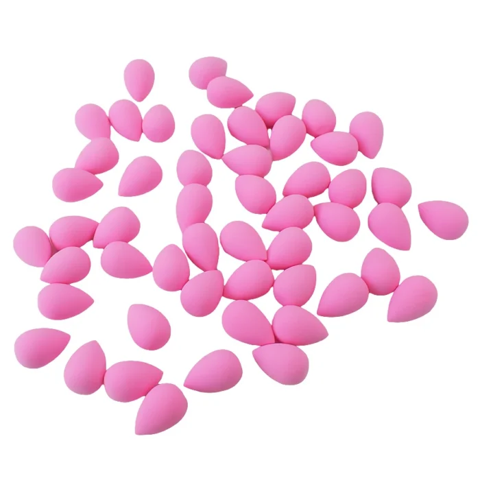 50pcs Mini Beauty Sponge Egg Water Drop Small Makeup Egg powder puff Dry Wet Combined Cosmetic Tools With Storage Box - Image 4