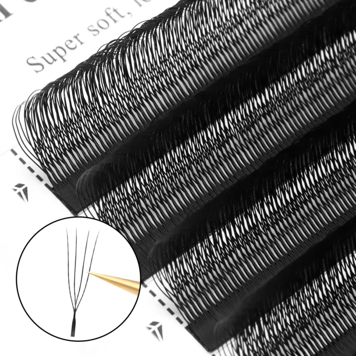 XIUSUZAKI U-Shaped YY 3D 4D 5D W Eyelash Extensions New Style U/W Lashes Extension Mink Premade Volume Fans False Eyelashes - Image 4