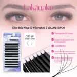 LAKANAKU 5D W Shaped Eyelashes Extension Volume Fans 6 Trays Cilios W Shape Lash Natural Soft Make-up Fans - Image 5