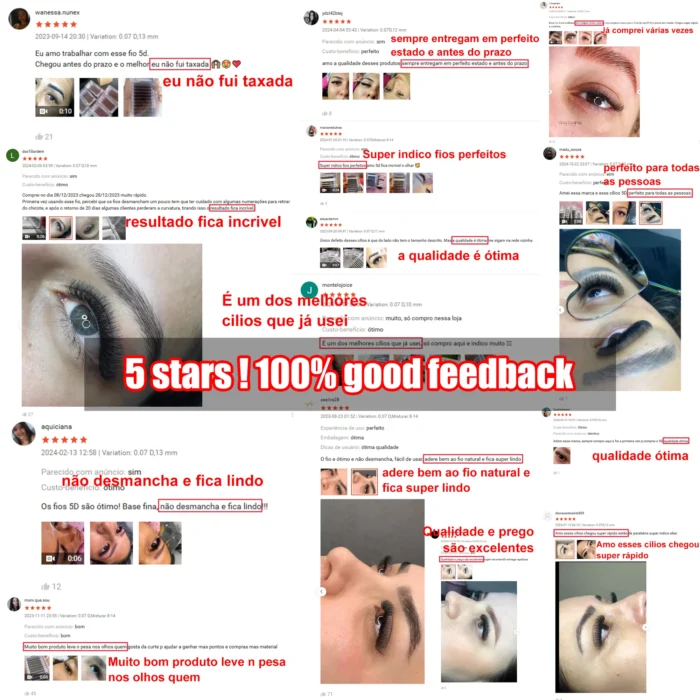 LAKANAKU 5D W Shaped Eyelashes Extension Volume Fans 6 Trays Cilios W Shape Lash Natural Soft Make-up Fans - Image 6