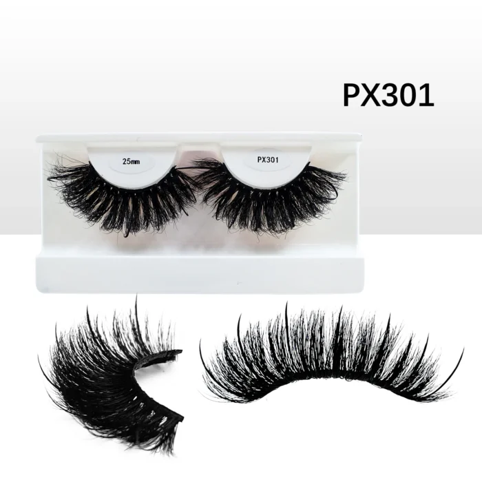 New Spike Real Mink Lashes High Quality 16mm 18mm 20mm 25mm Volume Fluffy Wispy Strip Lashes Suppliers Wholesale Mink Eyelashes - Image 4