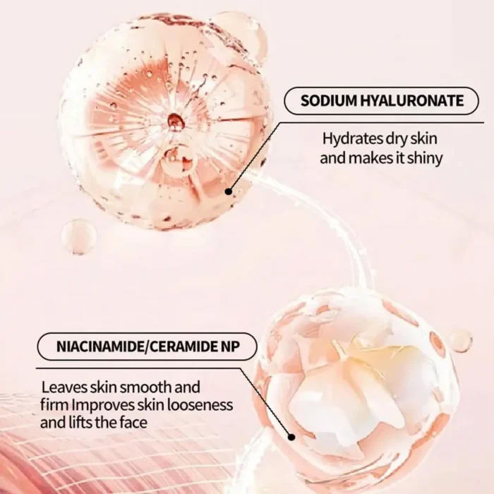 Niacinamide Overnight Wrapping Peel Off Facial Mask, Collagen Night Wrapping Mask for Elasticity, Hydrating & Glowing Skin 75ml - Image 4