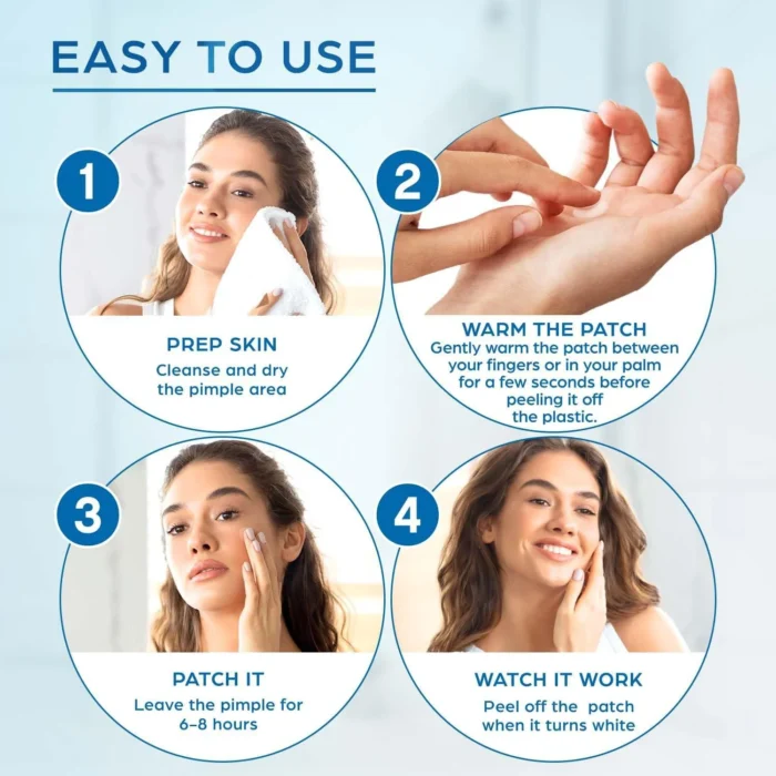 112pcs Acne Care Invisible Patches | Hydrocolloid Absorption & Concealing | Soothe & Repair | Daily Pimple Solution - Image 4