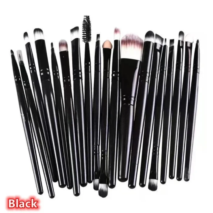 20PCS Makeup Brushes Set Professional Plastic Handle Foundation Eyeshadow Make Up Brushes - Image 2