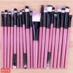 20PCS Makeup Brushes Set Professional Plastic Handle Foundation Eyeshadow Make Up Brushes - Image 3