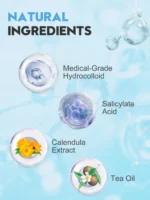 840 Hydrocolloid Star-Shaped Acne Patches/280 Patches | Absorbs pus and oil, cleanses and repairs acne-prone skin | Invisible wa - Image 5