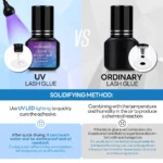 ARISON 5ml UV Eylash Glue 1~2s Quick-Drying Waterproof Professional Lash Glue Long-lasting Eyelashes Extension Adhesive - Image 2