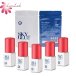 Korea 5g Sky S+ Glue 1s Fast Dry Strong Eyelash Extension Glue Retention 6-7 Weeks No Irritation False Lash Adhesive