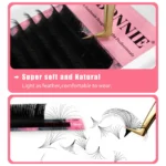 Abonnie Super Soft Blomming Lashes Easy Fan Eyelash Extensions Mega Volume Fans 8-25m All Size Eyelashes Supplies for Eye Beauty - Image 2