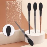 Professional Goat Hair Face Makeup Brush Set - Long Handle Highlighter Blush Concealer Beauty Tools for Makeup Artists