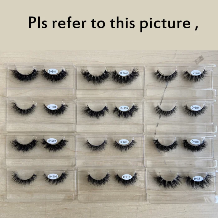 RED SIREN Mink Lashes Wholesale 5/10/50 Pairs Fluffy Real Mink Hair Natural Eyelashes Wholesale Short Wispy Mink Eyelashes Bulk - Image 3