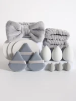 15 件套 Cosmetic Puff Makeup Sponge Blender Beauty Egg Foundation Sponges Puff Wash Face Headband Wristband Make up Accessories - Image 5