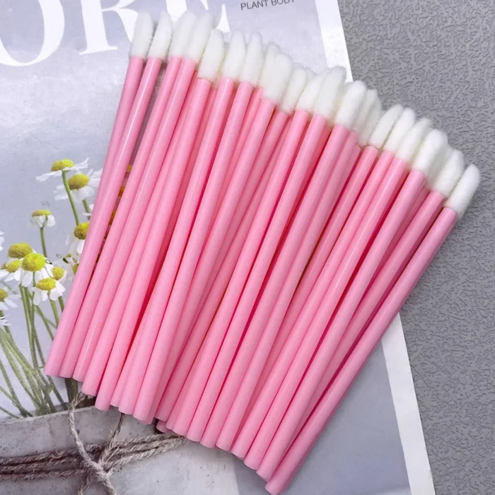 500pcs Lip Brush Eyelash Wands Applicators Disposable Lip Brush Lipstick Brush Lip Gloss Applicator Wands Makeup Beauty Tool - Image 2