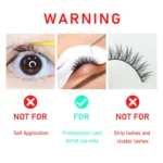 Eyelash Extension Glue Extra Strong Professional Lash Glue 5ml 1 Sec Drying time Retention 8 Weeks Adhesive for Semi-Permanent - Image 6