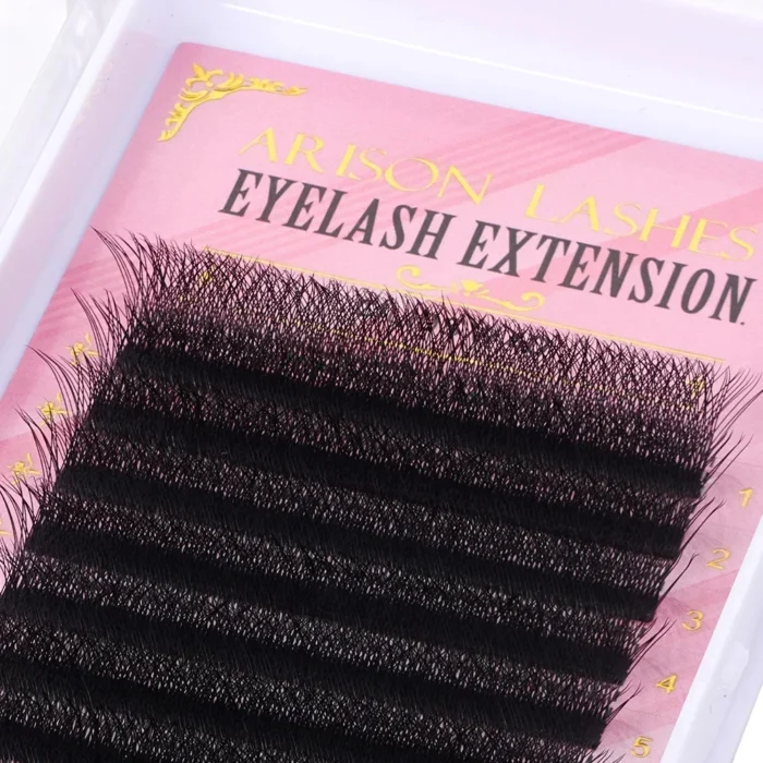 ARISON 3D/4D/5D/6D W-Shape Eyelashes Extension Premade Volume Fans YY-shape Lashes Faux Mink Soft Easy Faning Natural Lash - Image 5