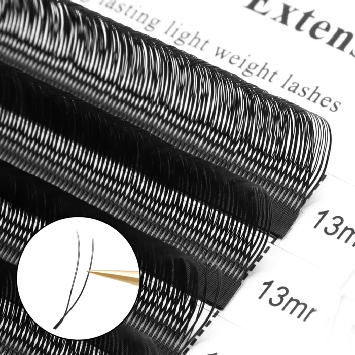 XIUSUZAKI U-Shaped YY 3D 4D 5D W Eyelash Extensions New Style U/W Lashes Extension Mink Premade Volume Fans False Eyelashes - Image 5