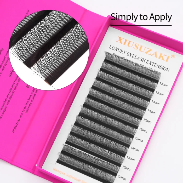 XIUSUZAKI U-Shaped YY 3D 4D 5D W Eyelash Extensions New Style U/W Lashes Extension Mink Premade Volume Fans False Eyelashes - Image 6