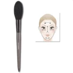 Professional Goat Hair Face Makeup Brush Set - Long Handle Highlighter Blush Concealer Beauty Tools for Makeup Artists - Image 3