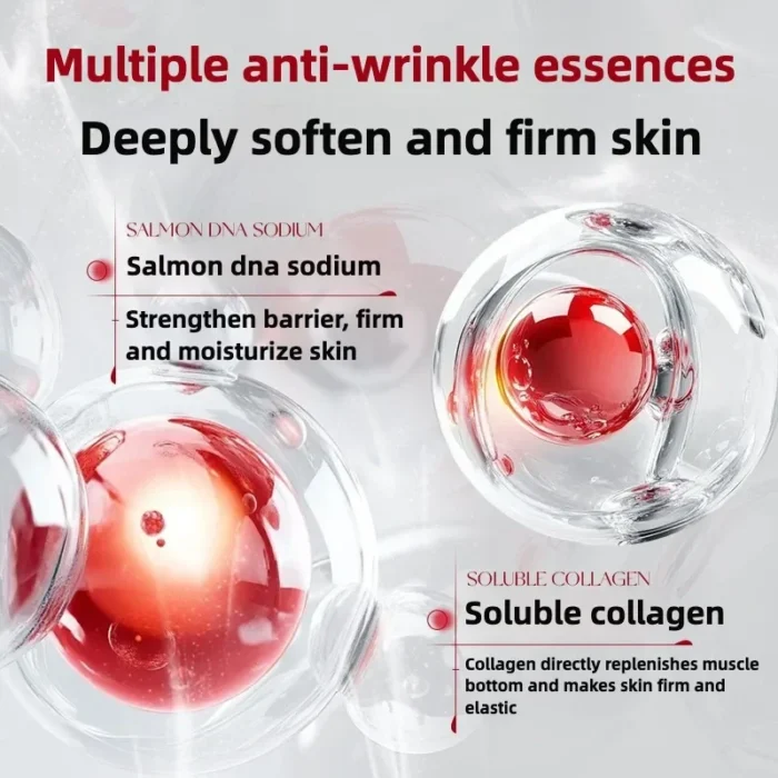 Salmon DNA Ampoule Korea 5ml*10pcs Sodium Skin Booster Serum Kit Hydrokinetic Serum Moisturize Rejuvenation SPA SkinCare - Image 5