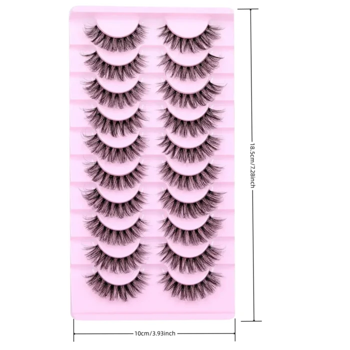 10-pairs-natural-fluffy-false-eyelashes-wispy-lashes-3d-volume-strip-lashes-d-curl-fake-eyelashes-with-clear-band-eye-lashes - Image 4