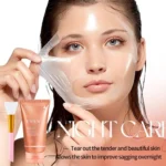 Niacinamide Overnight Wrapping Peel Off Facial Mask, Collagen Night Wrapping Mask for Elasticity, Hydrating & Glowing Skin 75ml - Image 6