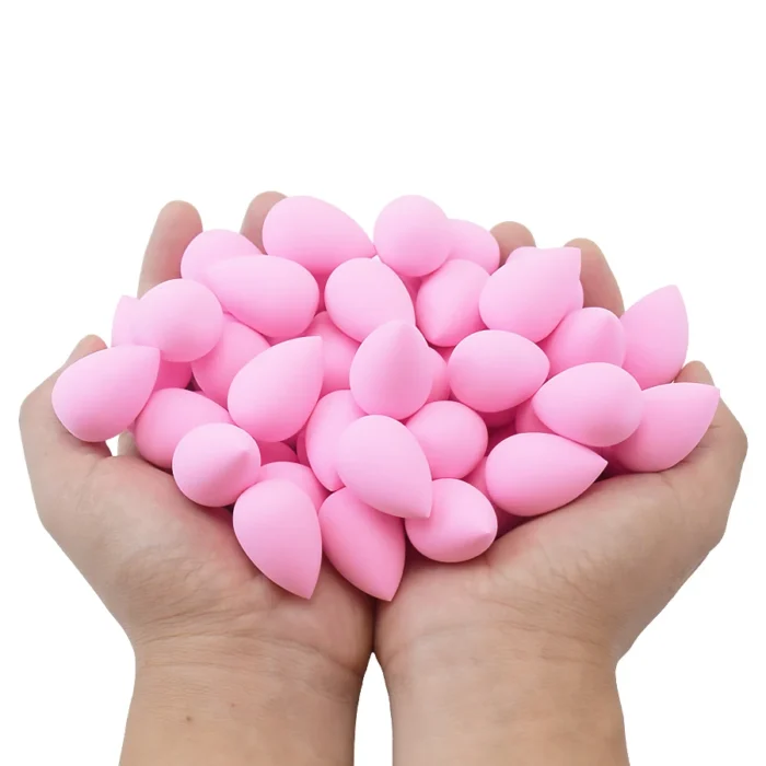 50pcs Mini Beauty Sponge Egg Water Drop Small Makeup Egg powder puff Dry Wet Combined Cosmetic Tools With Storage Box - Image 3