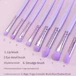 8pcs/sets Eye Makeup Brushes Professiona Soft Hair Cosmetic Concealer Eyeshadow Kabuki Blending Tools Eyebrow Eye Detail Brush - Image 4