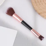 Dual-End U-Shaped Makeup Brush for Nose Contour Foundation Highlighter And Blush - Face Beauty Cosmetics Tool - Image 2