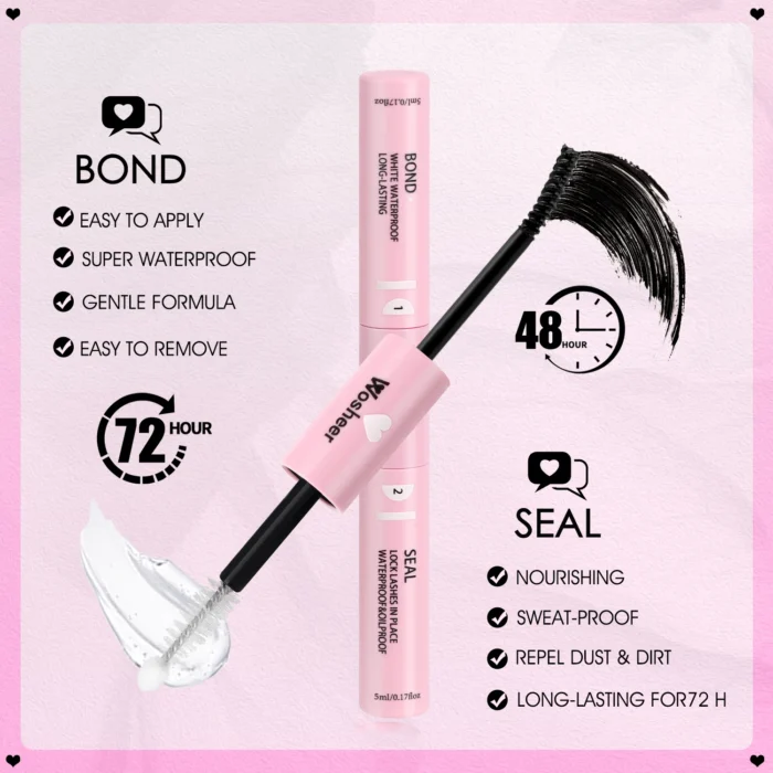 WOSHEER Eyelash Clusters Kit Thick Individual Lashes Lash Bond And Seal And Remover Faux Mink Lashes Eyelash Extension DIY - Image 5