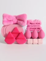 15 件套 Cosmetic Puff Makeup Sponge Blender Beauty Egg Foundation Sponges Puff Wash Face Headband Wristband Make up Accessories - Image 4