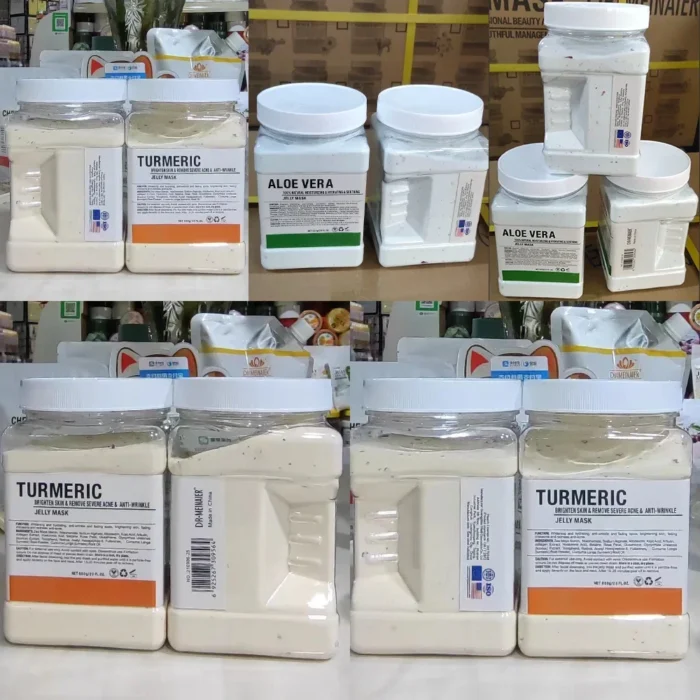 650g Chamomile Hyaluronic Acid Facial Moisturizing Mask Powder with Silicone Brush Increasing Skin Elasticity Rose Jelly Mask - Image 2