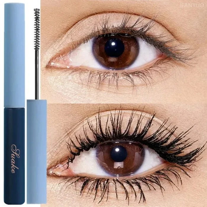 Silk Fiber Matte Mascara Makeup Ultra-Fine Brush Lengthening Eyelashes Extension Fast Dry Brown Black Curling Mascara Comestics - Image 3