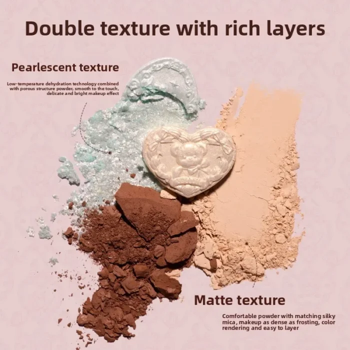 Flower Knows SWEETIE BEAR Highly Pigmented Eye Makeup Palette Eye Shadows Long Lasting Matte Shimmer Finish Cosmetics Gift Kit - Image 6