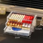 Acrylic Cosmetics Storage Case Four Drawer Type Transparent Cosmetics Box Large Size Manicure Makeup Organizer Display Case - Image 6