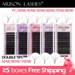 ARISON 3D/4D/5D/6D W-Shape Eyelashes Extension Premade Volume Fans YY-shape Lashes Faux Mink Soft Easy Faning Natural Lash