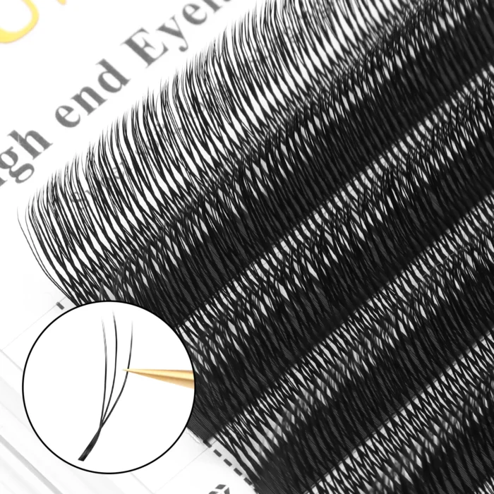 XIUSUZAKI U-Shaped YY 3D 4D 5D W Eyelash Extensions New Style U/W Lashes Extension Mink Premade Volume Fans False Eyelashes - Image 3