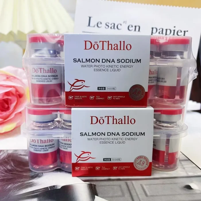 Salmon DNA Ampoule Korea 5ml*10pcs Sodium Skin Booster Serum Kit Hydrokinetic Serum Moisturize Rejuvenation SPA SkinCare - Image 1