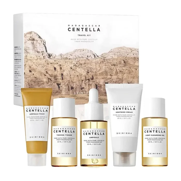 5PCS Centella Asiatica Travel Kit Set For Skincare Toner Essence Cream Soothing Sensitive Skin Facial Care Portable Mini Size - Image 6
