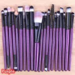 20PCS Makeup Brushes Set Professional Plastic Handle Foundation Eyeshadow Make Up Brushes - Image 4