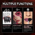 Lip Stain Kiss of Death Bloody Gothic Matte Long Lasting Waterproof Non Stick Color Darkens Over Time Vampire Makeup - Image 6