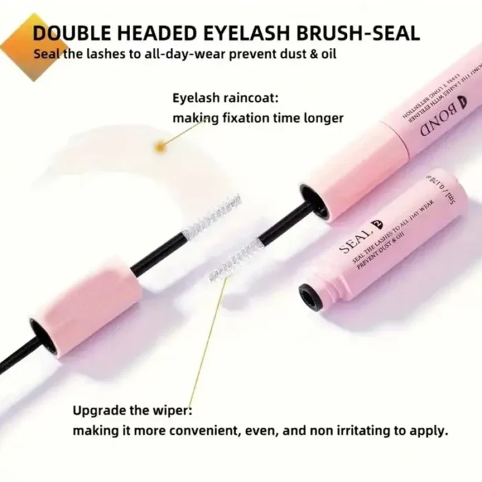 Lash Bond and Seal 10ml Individual Lashes Glue and Seal Super Strong Hold Lash Extension and Lash Glue Remover 5ml Tweezers Kit - Image 3