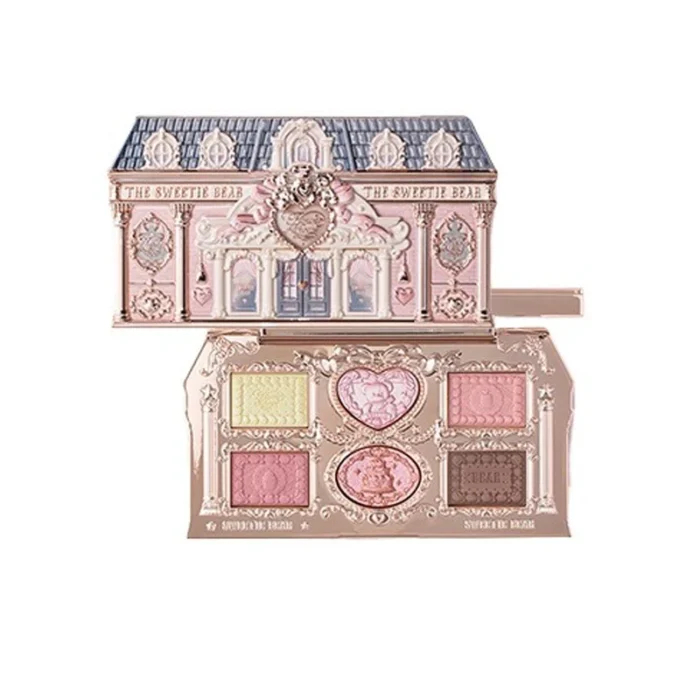 Flower Knows SWEETIE BEAR Highly Pigmented Eye Makeup Palette Eye Shadows Long Lasting Matte Shimmer Finish Cosmetics Gift Kit - Image 1