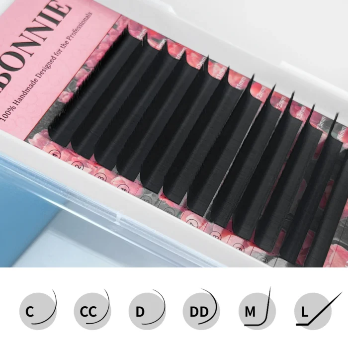 Abonnie Super Soft Blomming Lashes Easy Fan Eyelash Extensions Mega Volume Fans 8-25m All Size Eyelashes Supplies for Eye Beauty - Image 5