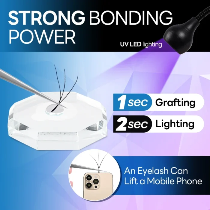 ARISON 5ml UV Eylash Glue 1~2s Quick-Drying Waterproof Professional Lash Glue Long-lasting Eyelashes Extension Adhesive - Image 3